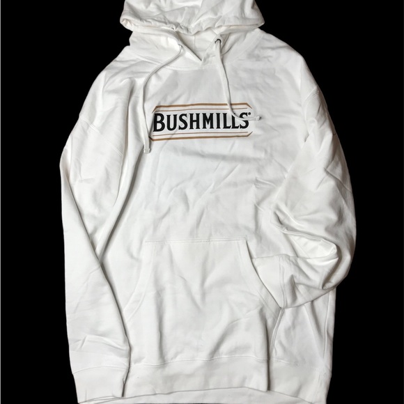 Bush mills Hodie - white - with pockets - Picture 1 of 3